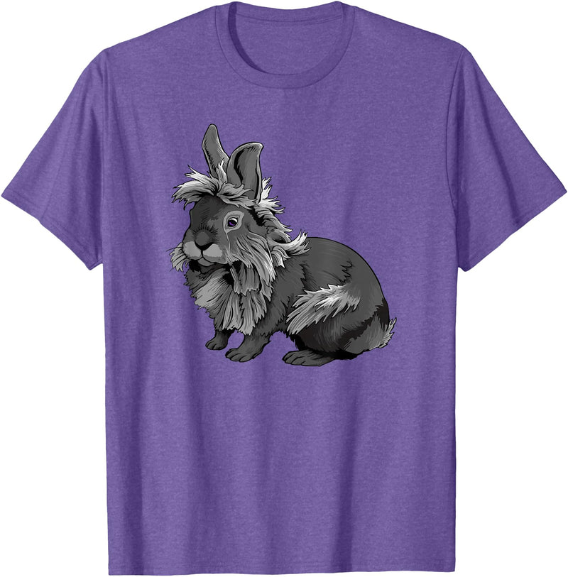 Lion Head Rabbit Breeder Rabbit Pet T-Shirt in Purple Heather
