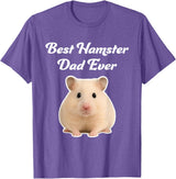 Best Hamster Dad Ever - Hamsters T-Shirt - Purple Heather