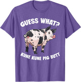 Kune Kune Pig Accessories & KuneKune Clothes Kune Kune Pig Breeder Plush Stuffed Animal Kunekune Pig T-Shirt - Purple Heather