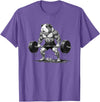 Strong Guinea Pig Lifting Fitness Workout Cool Muscular Guinea Pig Bodybuilder Fitness Power Gym T-Shirt - Purple Heather