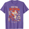 Halloween Pumpkin Ghost Martial Artists Karate Tis The Season Karate Pumpkin Ghost Martial Arts Halloween T-Shirt - Purple