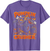Pumpkin Crusher Kids Halloween Monster Truck Pumpkin Crusher Monster Truck Ghosts Halloween Boys T-Shirt - Purple Heather