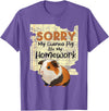 Funny Guinea Pig Shirts Sorry My Guinea Pig Ate My Homework - School Pet Lover T-Shirt - Purple Heather