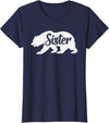 Matching Family Bear Gifts Sister Bear To Go With Mama and Papa Bear T-Shirt - Navy Blue