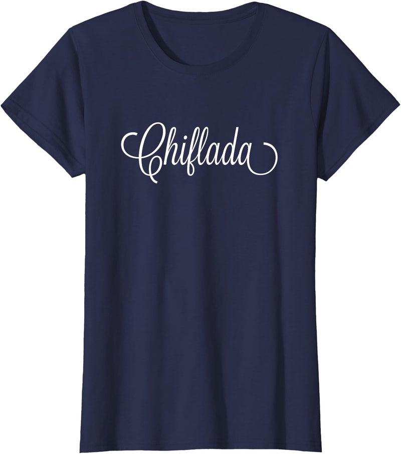 The Spanish Cow Chiflada Spanish Brat Mexican T-Shirt - Navy Blue