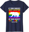 SOMMAS PRIDE Free Mom Hugs Proud Mama Bear Lgbt Gay Pride Lgbtq Parade T-Shirt - Navy Blue