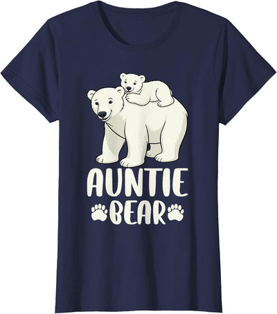 Polar Bear Family Art Creations Auntie Bear and Cub Polar Bear T-Shirt