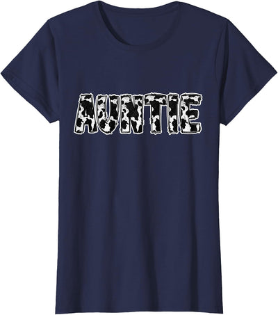 Whole Family Auntie Cow Pattern Cow T-Shirt