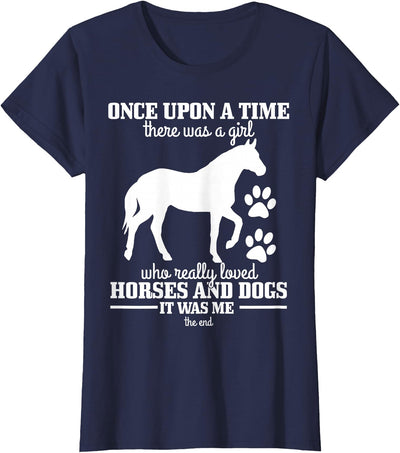 We Love Horses & Dogs - Gifts For Girls Horses & Dogs Funny Horse Girl Gift T-Shirt