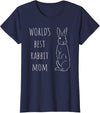 Rabbit Mummy Rabbit Pets T-Shirt in Navy Blue