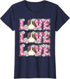 Cute Cow Print Love Clothes For Women & Teen Girls Love Guinea Pig Lover Outfit Women Girl Kids Cute Guinea Pig T-Shirt - Navy Blue