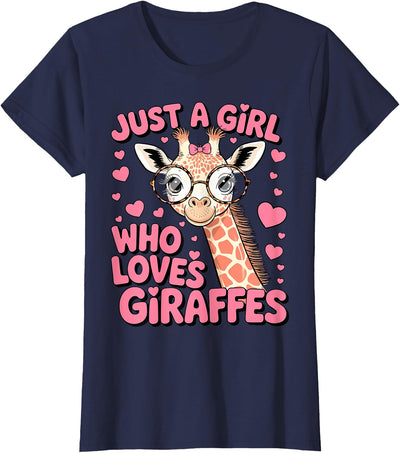 Just A Girl Who Loves Giraffes T-Shirt