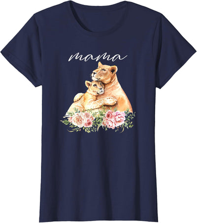Womens Mama Lioness New Mom Lion Mommy Gift For Mothers Day T-Shirt