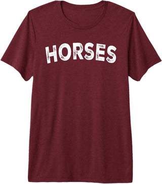 Horses - Styles Horses Premium Tri-Blend T-Shirt - Burgundy