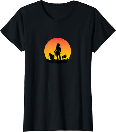 Horses Cowgirl T-Shirt