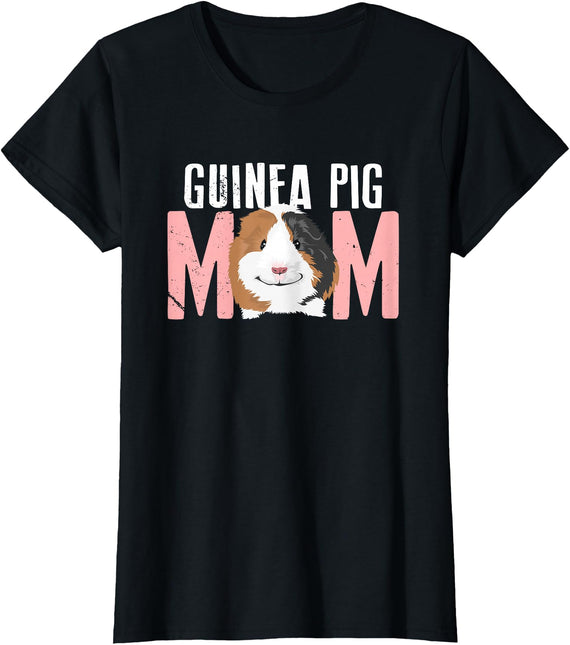 Awesome Guinea Pig Mom Tees & Apparel Sweet Guinea Pig Mom T-shirt T-Shirt - Black