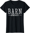 Funny Horse Lover Gift Riding Stable Barn Mom Horse Horses Retro T-Shirt - Black