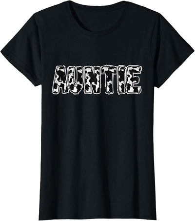 Whole Family Auntie Cow Pattern Cow T-Shirt