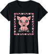 EDILILU Cute Pig Kawaii Pig Lover Piglet Women Girls T-Shirt - Black