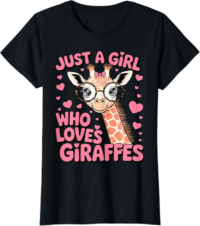 Just A Girl Who Loves Giraffes T-Shirt
