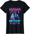 Birthday Party Shirts For Men Women Kids Mama of Birthday Boy Llama Pinata Party Family Match Women T-Shirt - Black