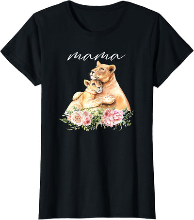 Womens Mama Lioness New Mom Lion Mommy Gift For Mothers Day T-Shirt
