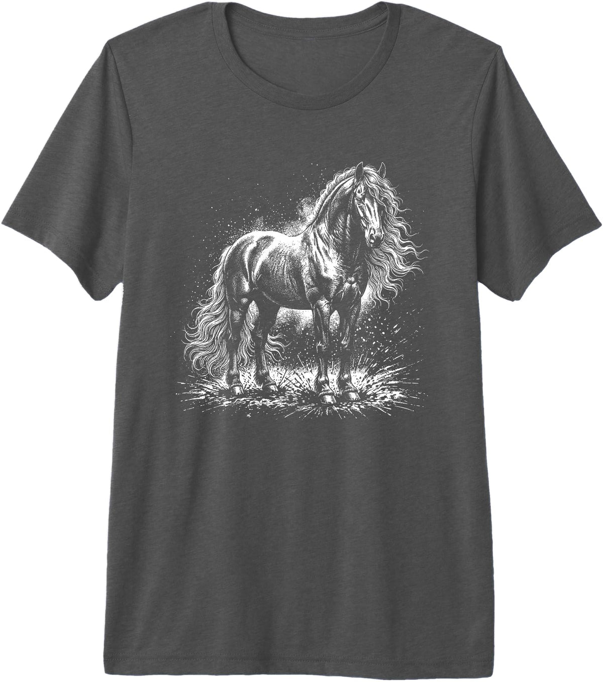 Horse Tee Horse Premium Tri-Blend T-Shirt - Grey