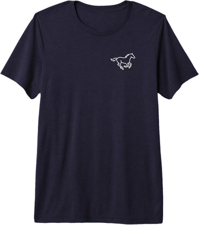 Smooth HQ Horse Premium Tri-Blend T-Shirt