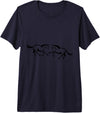 Clothing25 Horses! Premium Tri-Blend T-Shirt - Straight - Navy Blue