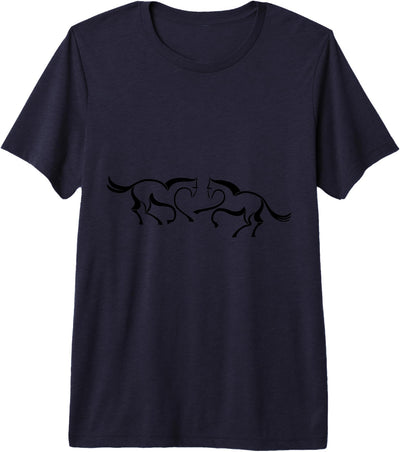 Clothing25 Horses! Premium Tri-Blend T-Shirt - Straight
