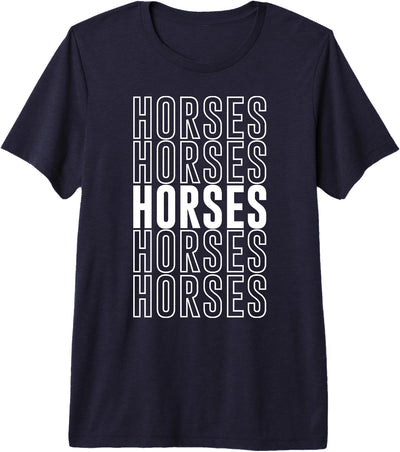 Horses Apparel Horses Premium Tri-blend T-Shirt