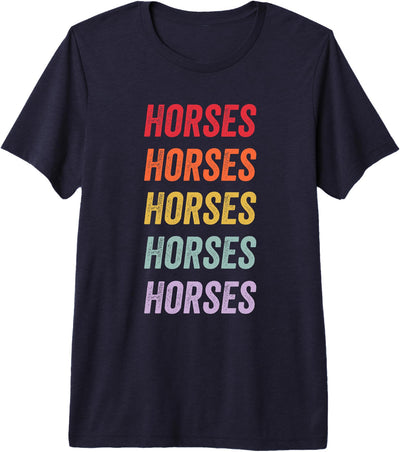 horses Apparel Horses Premium Tri-Blend T-Shirt