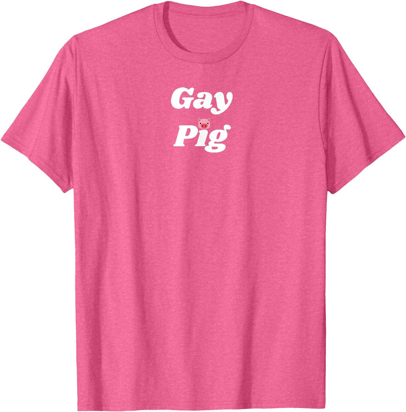 SIB Unique Pig Gifts - See Other Related Gay Pig - pig and piggy gifts for men and women T-Shirt - Pink Heather