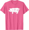 LGBTQIA+ Power Design Nasty Hungry Dirty Pig Design - Fun Gay Pig Pride - LGBTQIA+ T-Shirt - Pink Heather