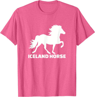 Icelandic horse gifts Icelandic horse T-Shirt - Pink Heather