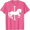 Carousel horse T-Shirt - Pink Heather