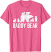 Funny Bear Shirts For Men & Women Clothing Co Daddy Bear Fathers Day Shirts, Funny Six Cub Kids Dad T-Shirt - Pink Heather
