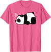 Panda Bear Inc. Funny Lazy Panda Bear Sleeping Grumpy Cute Animal Meme T-Shirt - Pink Heather