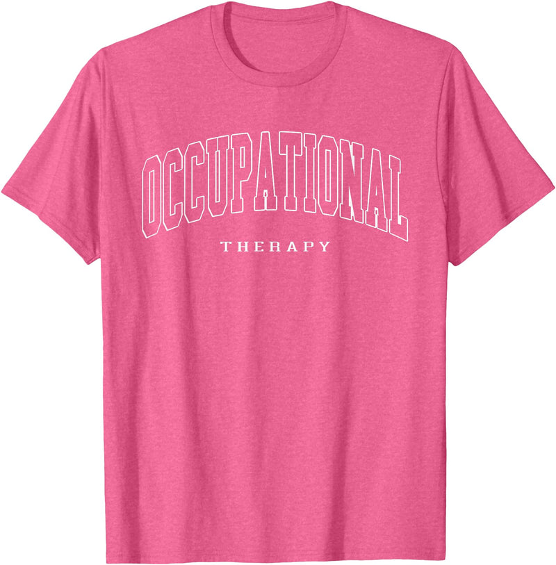 Vintage Pediatric Occupational Therapist Apparel Pediatric Occupational Therapy Occupational Therapist OT T-Shirt - Pink