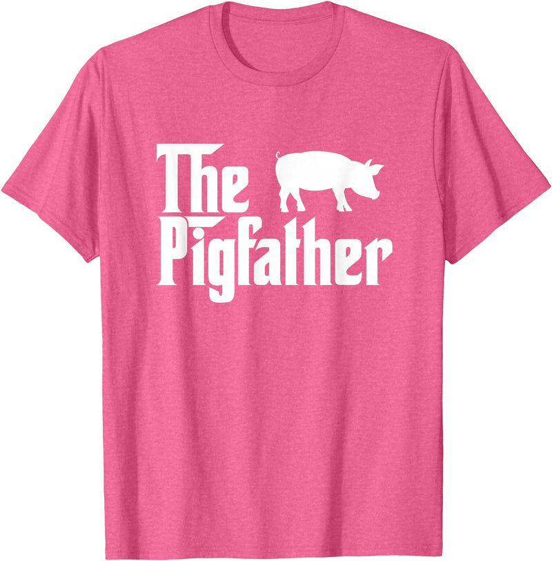 Funny Pig Whisperer Shirts Gifts The Pig Father Funny Pig Lover Whisperer T Shirt Gift T-Shirt - Pink Heather