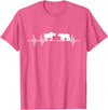 Day Trading Gifts Stocks Stock Trader Bull Bear Heartbeat Trading T-Shirt - Pink Heather