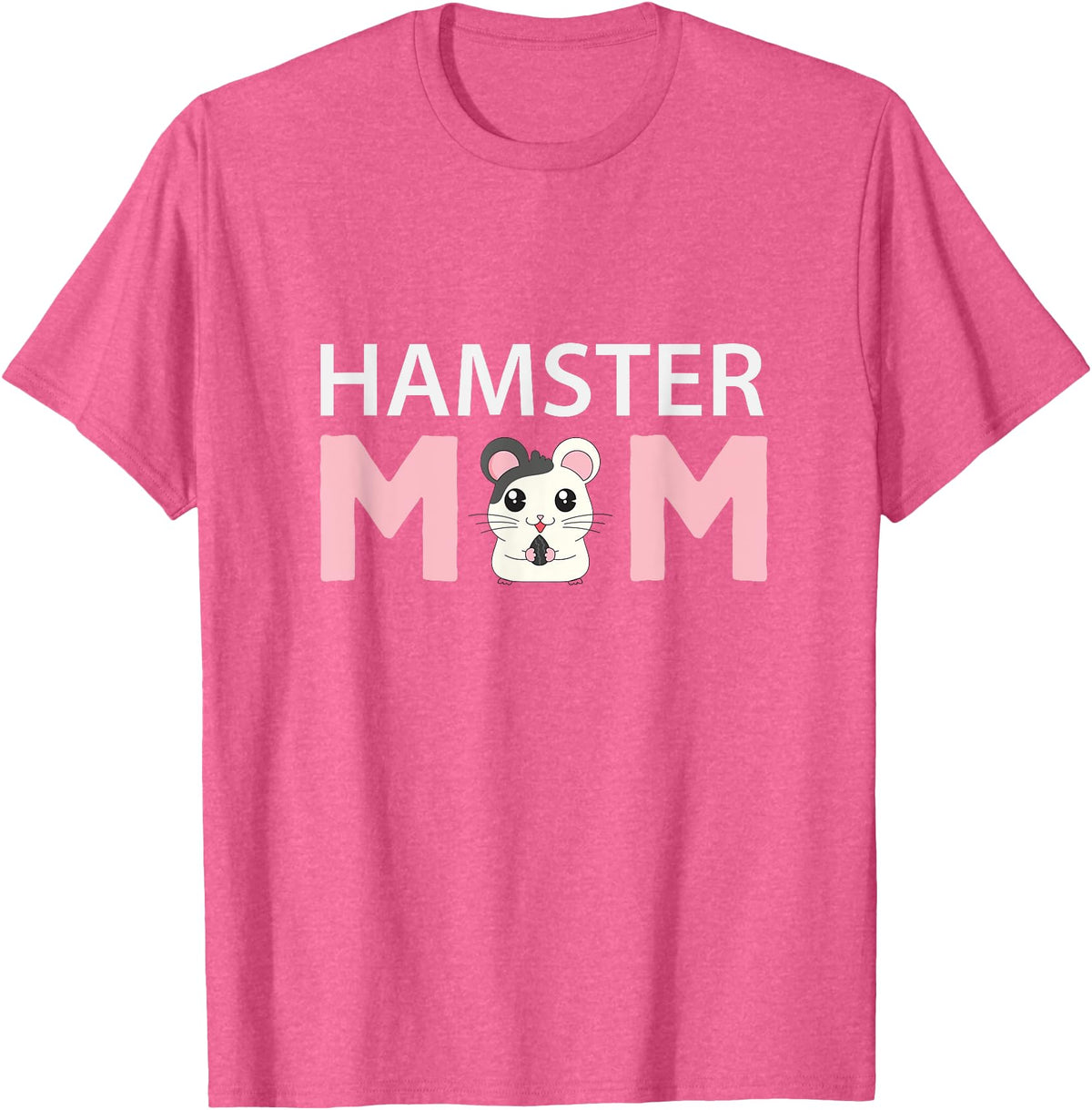Hamster Mom Hamster T-Shirt - Pink Heather