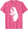 Trendy Greenland Symbol Gifts Coat of Arms Polar Bear Greenland Print T-Shirt - Pink Heather