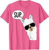 Funny Alpaca Gifts Accessories Alpaca Llama Sup T-Shirt - Pink Heather