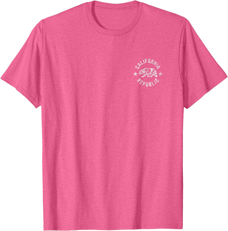 CALIFORNIA REPUBLIC STATE FLAG TEES CALIFORNIA REPUBLIC STATE FLAG GRIZZLY BEAR T-Shirt - Pink Heather