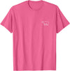 The Polar Bear Apparel Co Polar Bear Minimalist Badge Patch Line Art T-Shirt - Pink Heather