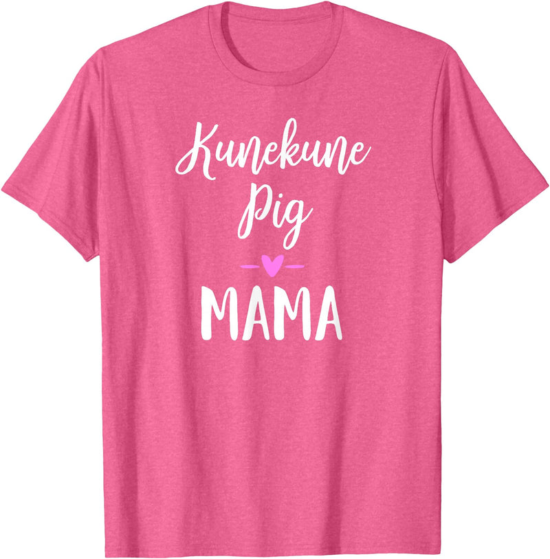 Angry Ant Graphics - Kunekune Pig Gifts Kune Kune Pig Gift for Women - Kunekune Pig Mama T-Shirt - Pink Heather