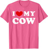 I Heart My Everything - Collection I Love My Cow, I Heart My Cow, I Love My Cow T-Shirt - Pink Heather
