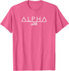 Alpha Gym Rabbit Workout Bodybuilding Fitness T-Shirt in Pink Heather