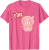 Funny Pig Lover Shirts Oink Cute Pig Lover Pig Farming Farmer Piglet Farm Animal T-Shirt - Pink Heather